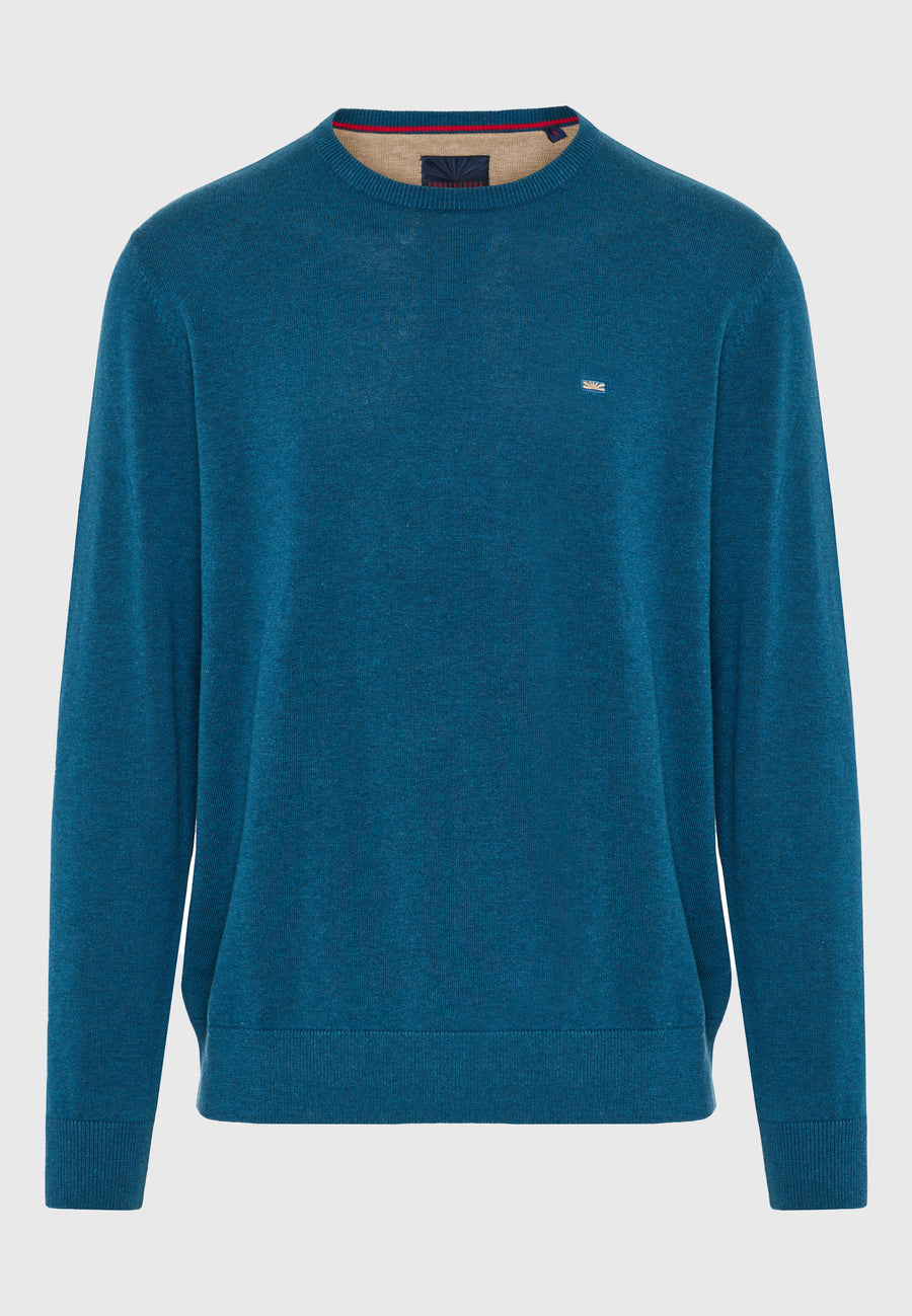 Pulover cu guler rotund pentru bărbați - Esențiale