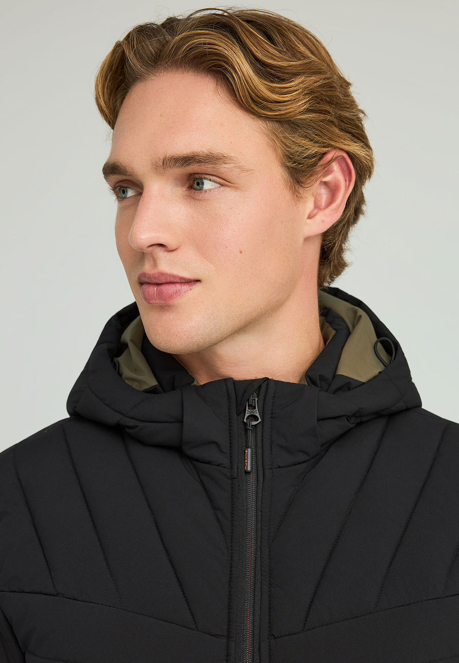 Jachetă casual bărbătească cu căptușeală matlasată