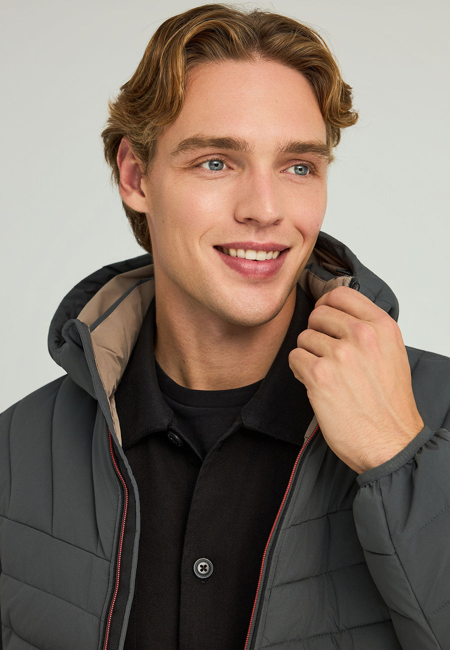 Jachetă casual bărbătească cu căptușeală matlasată