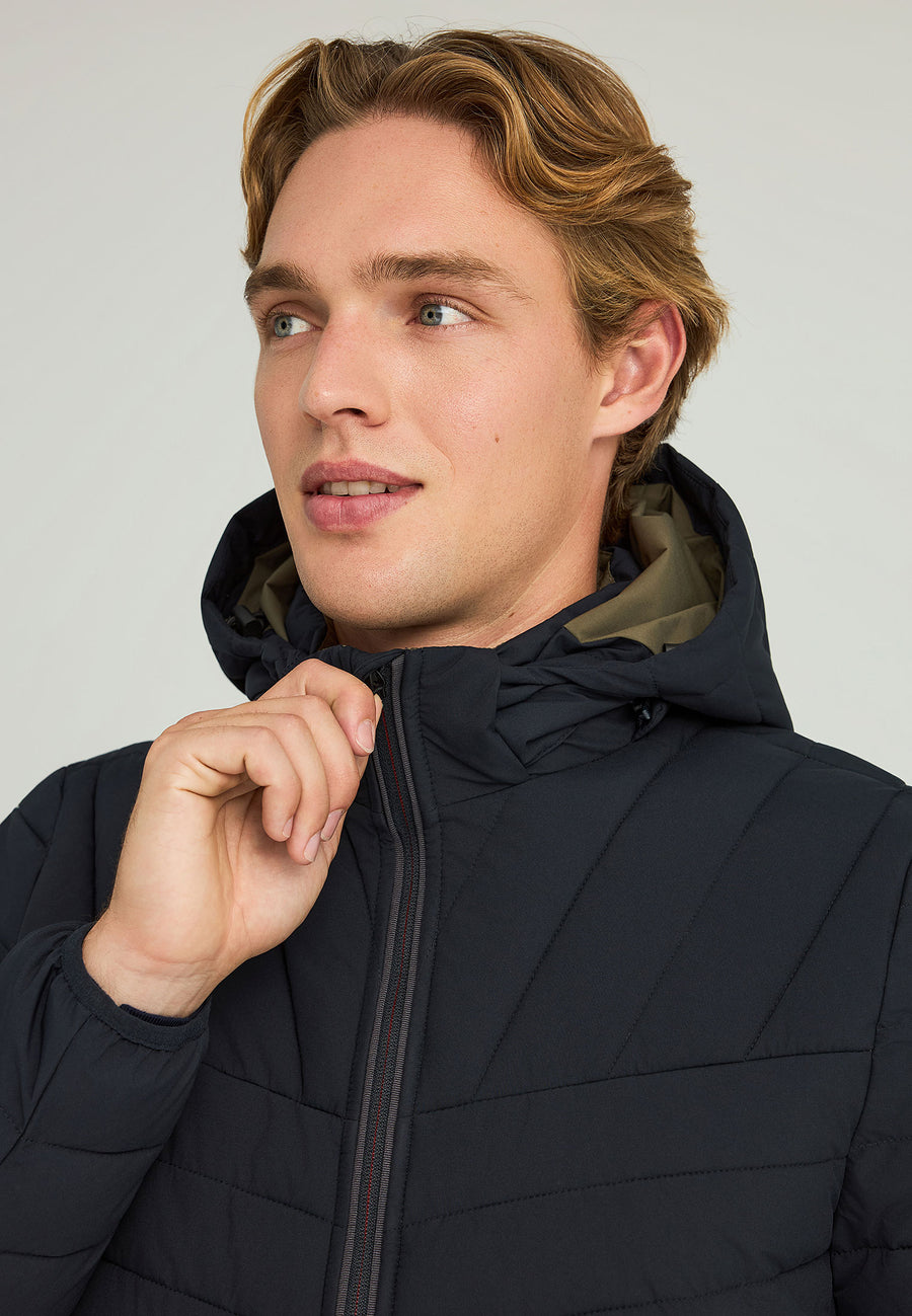 Jachetă casual bărbătească cu căptușeală matlasată