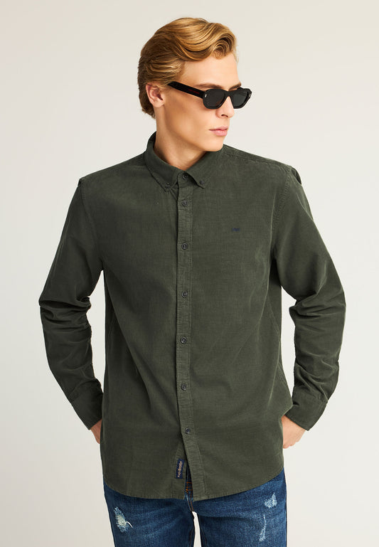 Cămașă bărbătească din catifea reiată