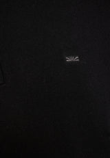 Pulover tricotat simplu cu fermoar pe jumătate pentru bărbați