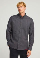 Cămașă bărbătească din bumbac cu carouri