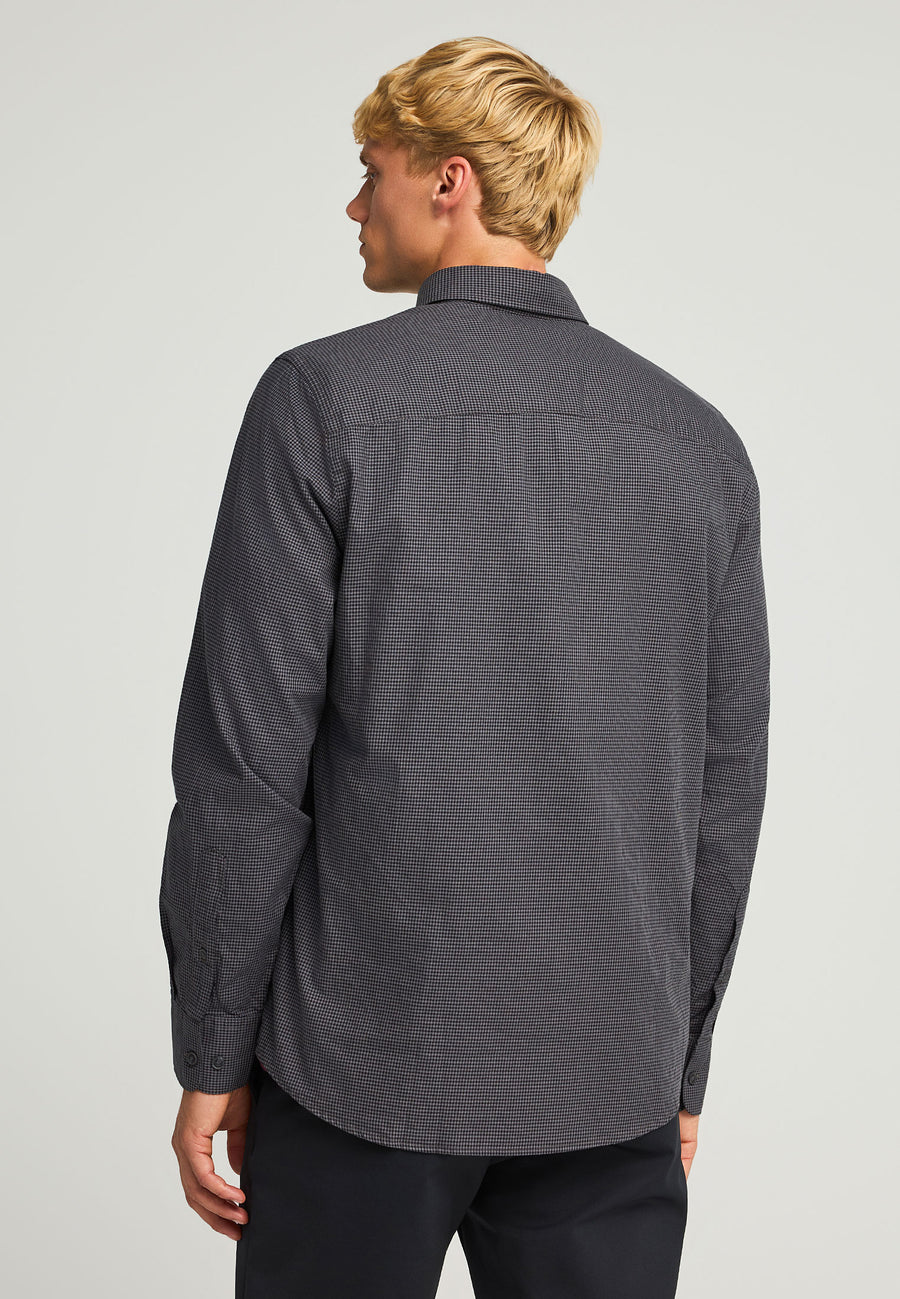 Cămașă bărbătească din bumbac cu carouri