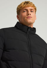 Jachetă matlasată casual cu guler înalt