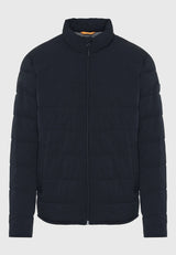 Jachetă matlasată casual cu guler înalt