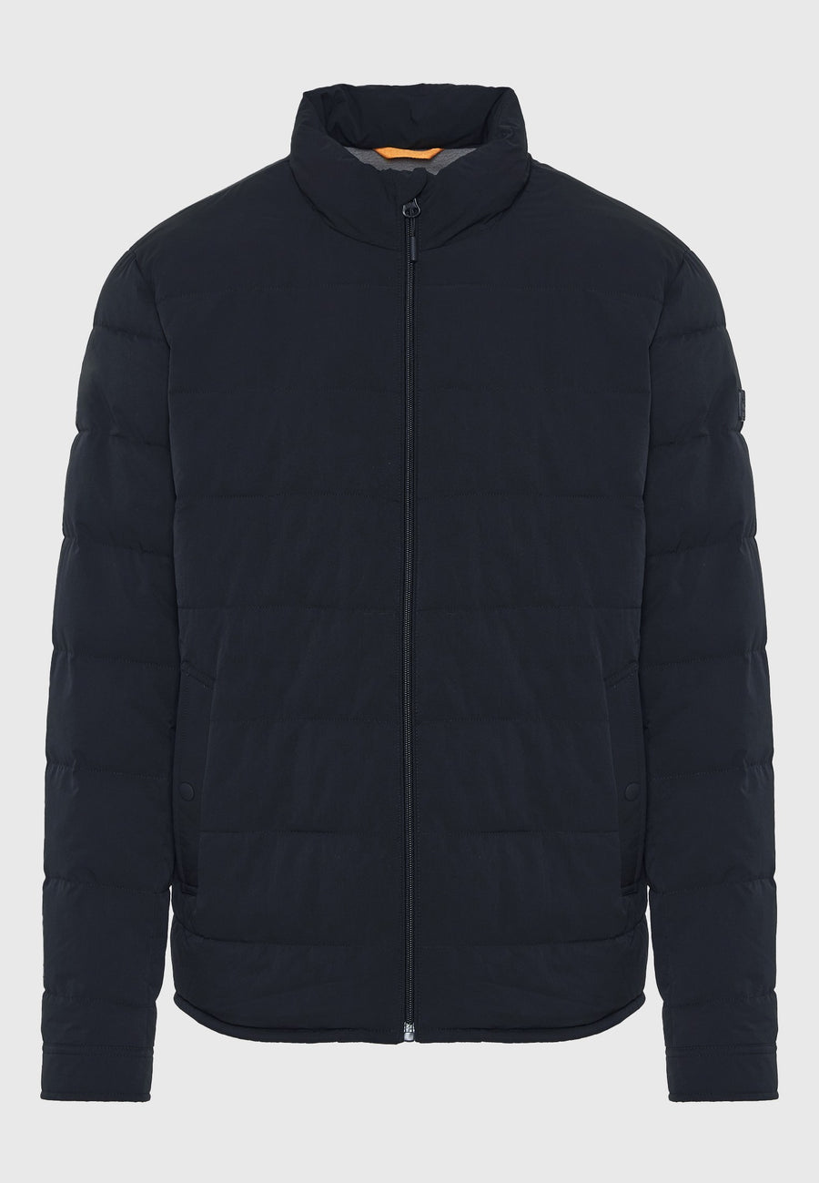 Jachetă matlasată casual cu guler înalt