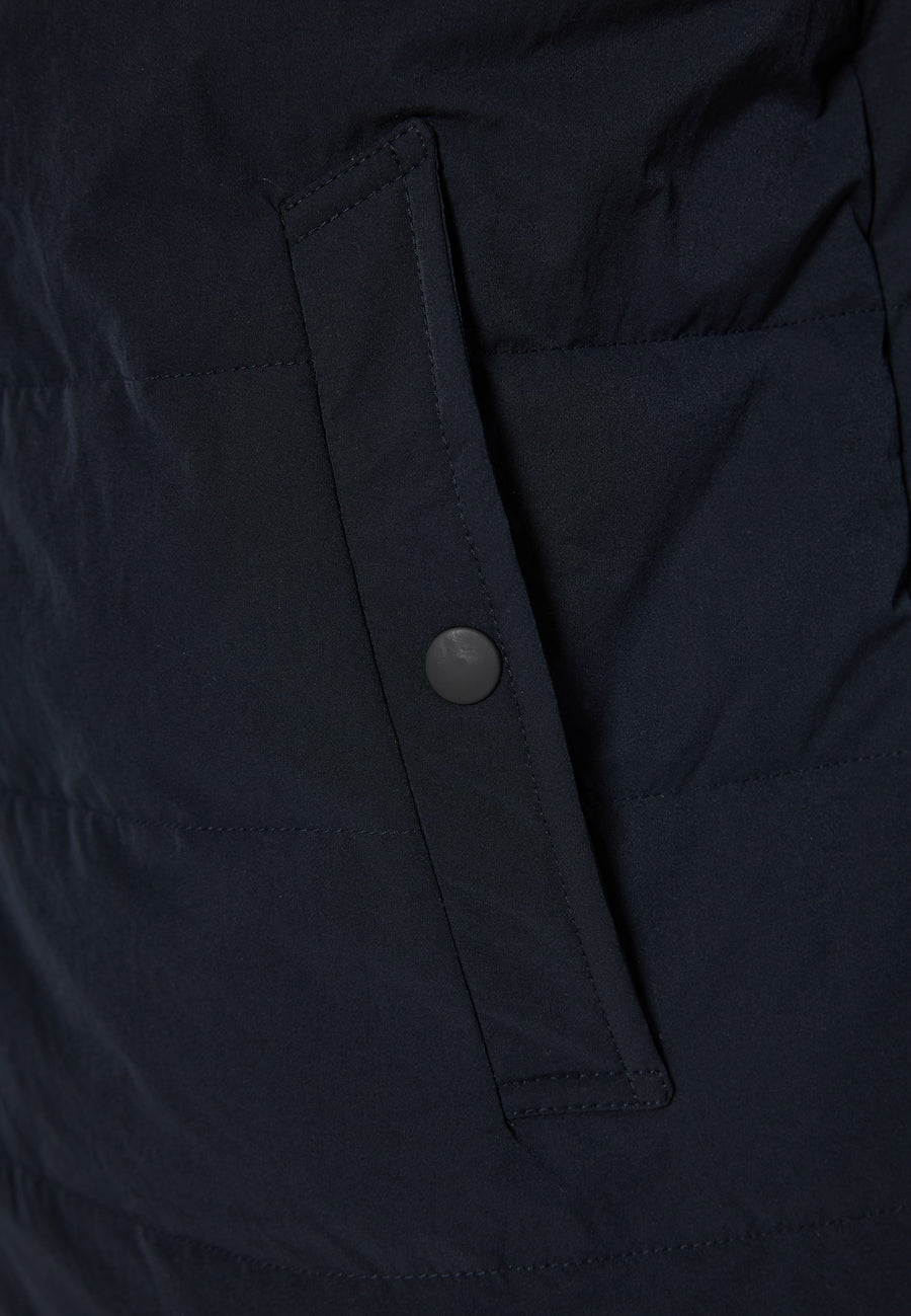 Jachetă matlasată casual cu guler înalt