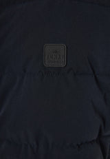 Jachetă matlasată casual cu guler înalt