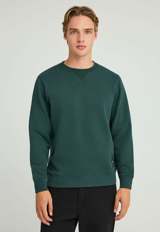 Hanorac simplu cu guler rotund pentru bărbați