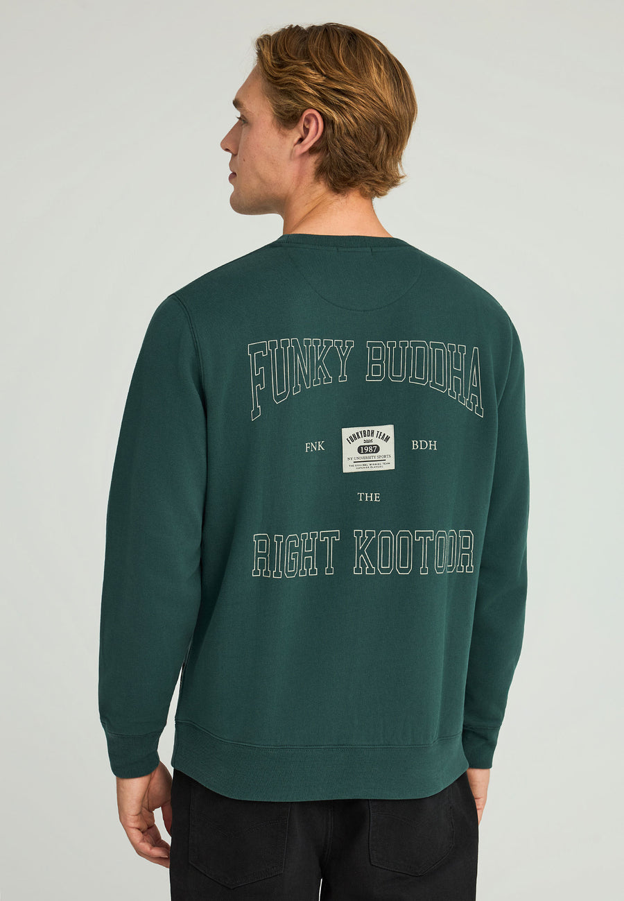 Hanorac simplu cu guler rotund pentru bărbați