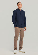 Pantaloni chino din catifea reiată pentru bărbați