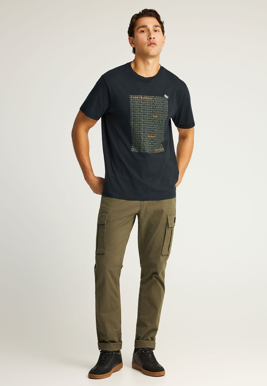 Tricou cu imprimeu Funky Buddha