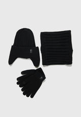 Men's set with gloves, neck warmer & beanie