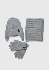 Men's set with gloves, neck warmer & beanie