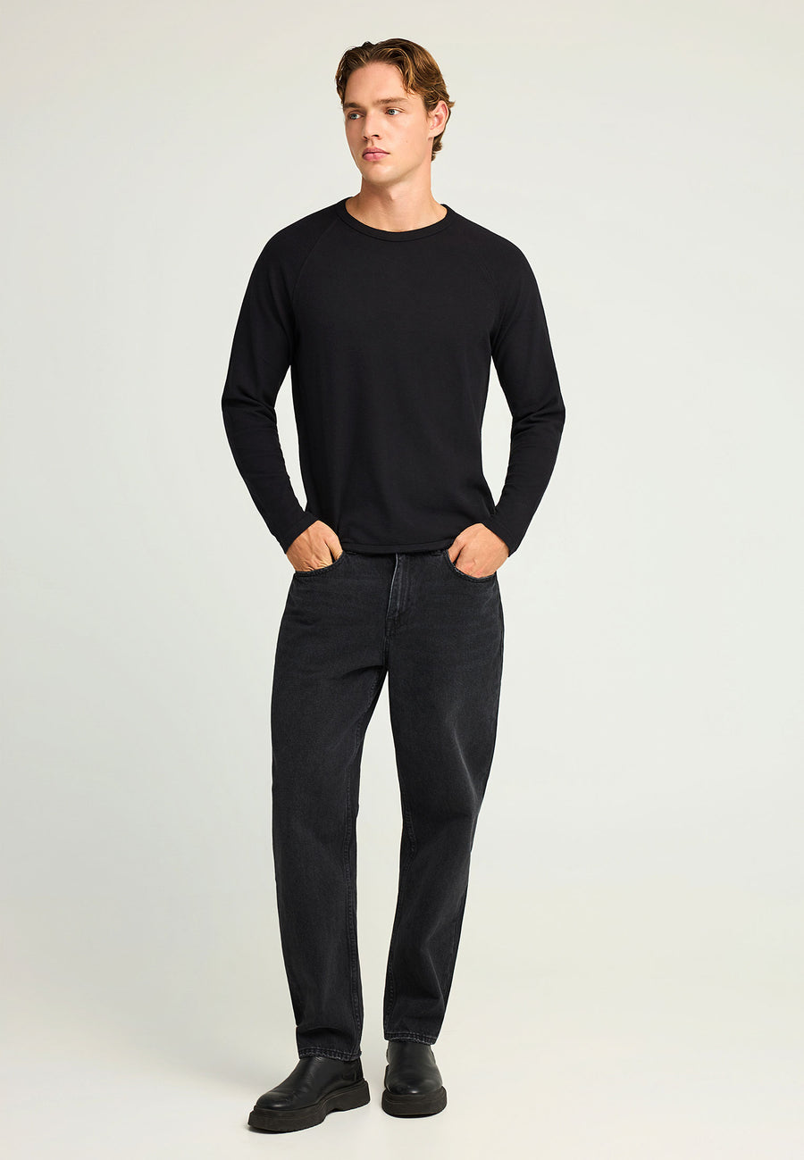 Tricou cu croială regulată și margini brute