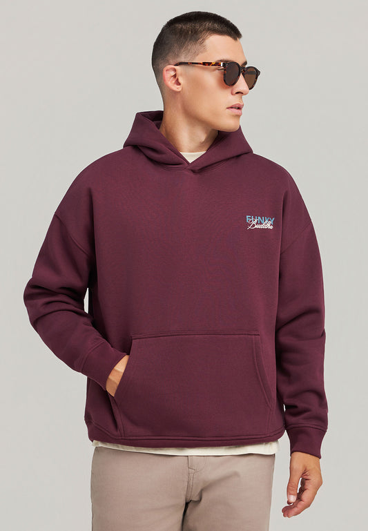 Hanorac cu imprimeu subtil pe piept