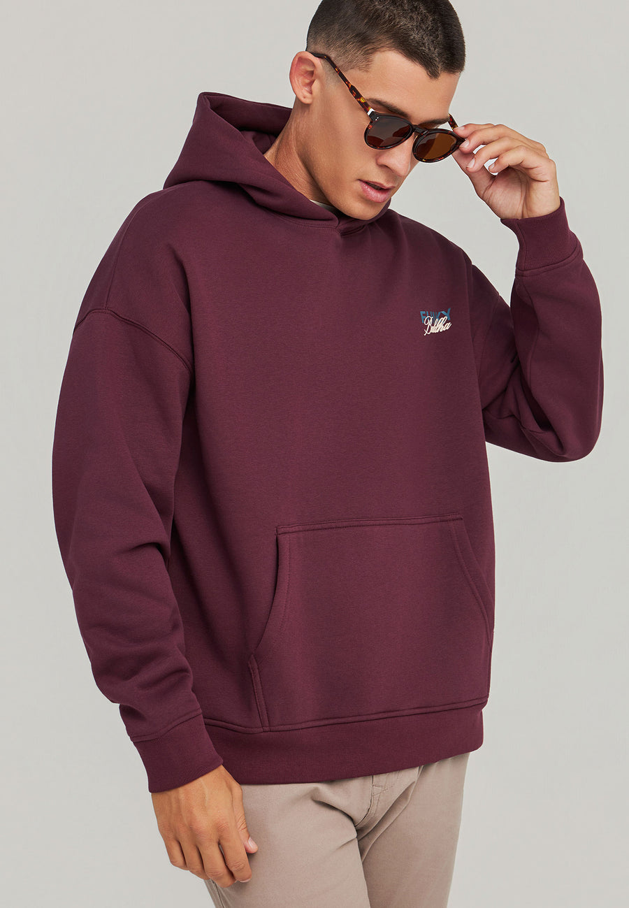 Hanorac cu imprimeu subtil pe piept