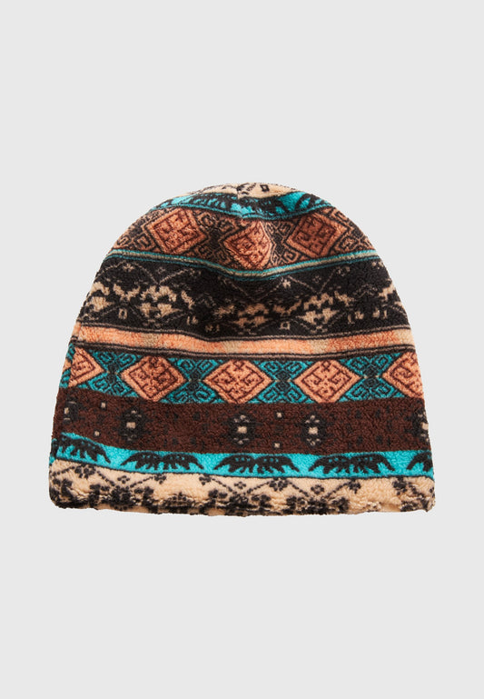Men's beanie with vintage pattern