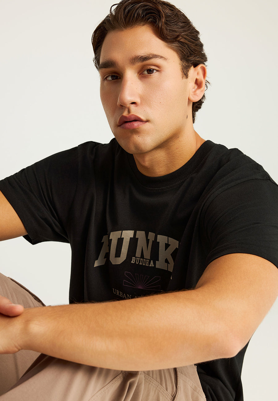 Tricou cu imprimeu de brand pe piept