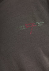 Tricou cu imprimeu text pe spate