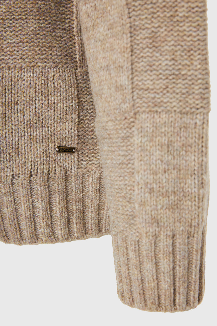 Pulover tricotat cu guler rotund pentru bărbați