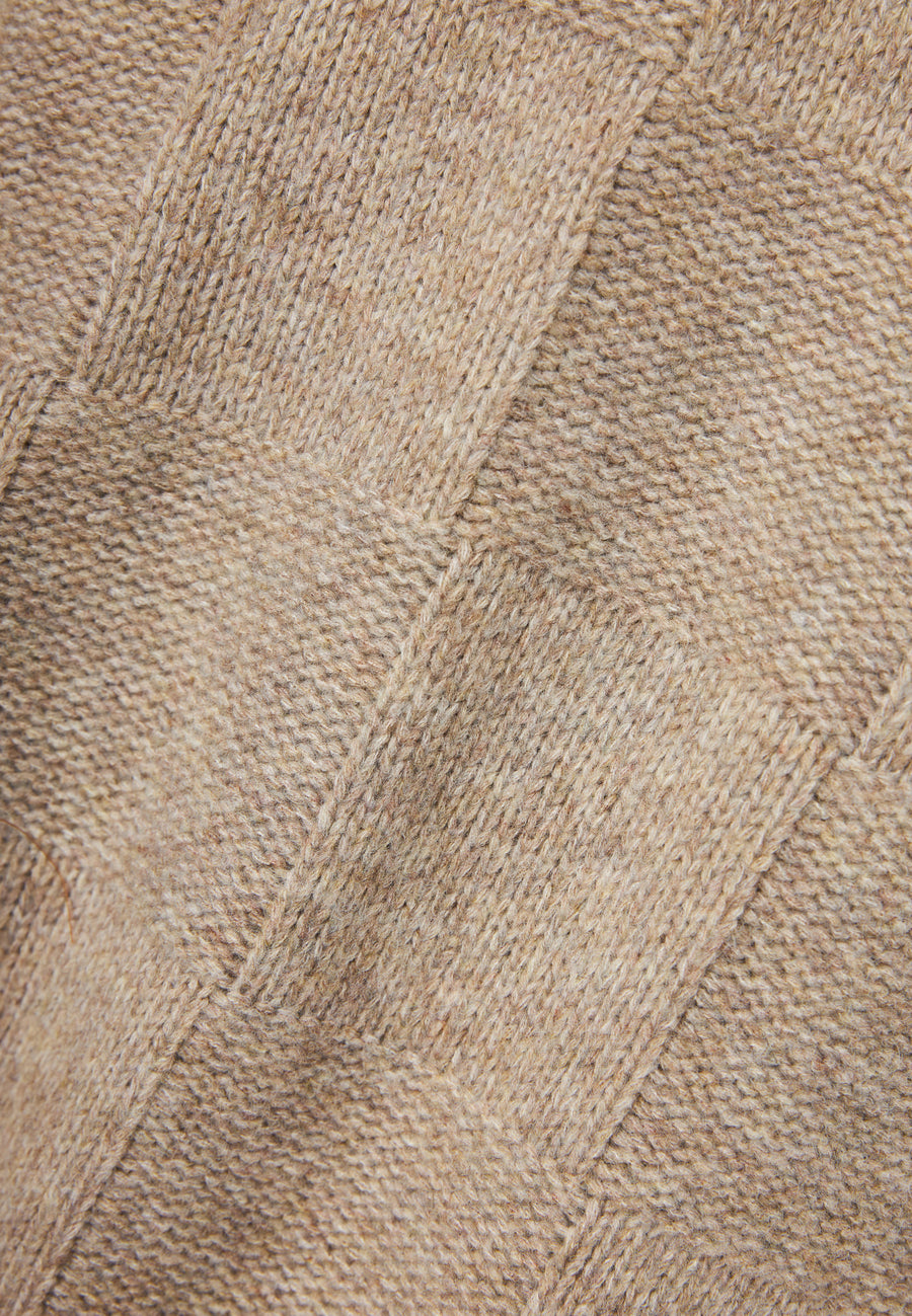 Pulover tricotat cu guler rotund pentru bărbați