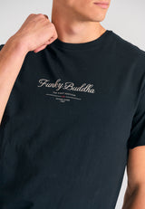 Tricou cu imprimeu pe piept cu logo text