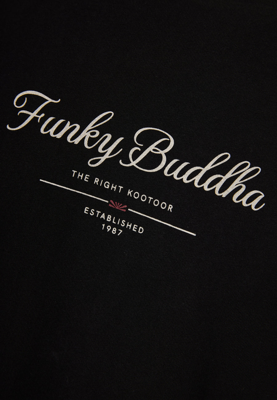 Tricou cu imprimeu pe piept cu logo text