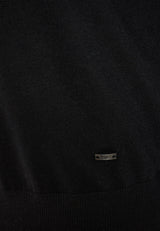 Tricou polo cu mânecă lungă din material tricotat