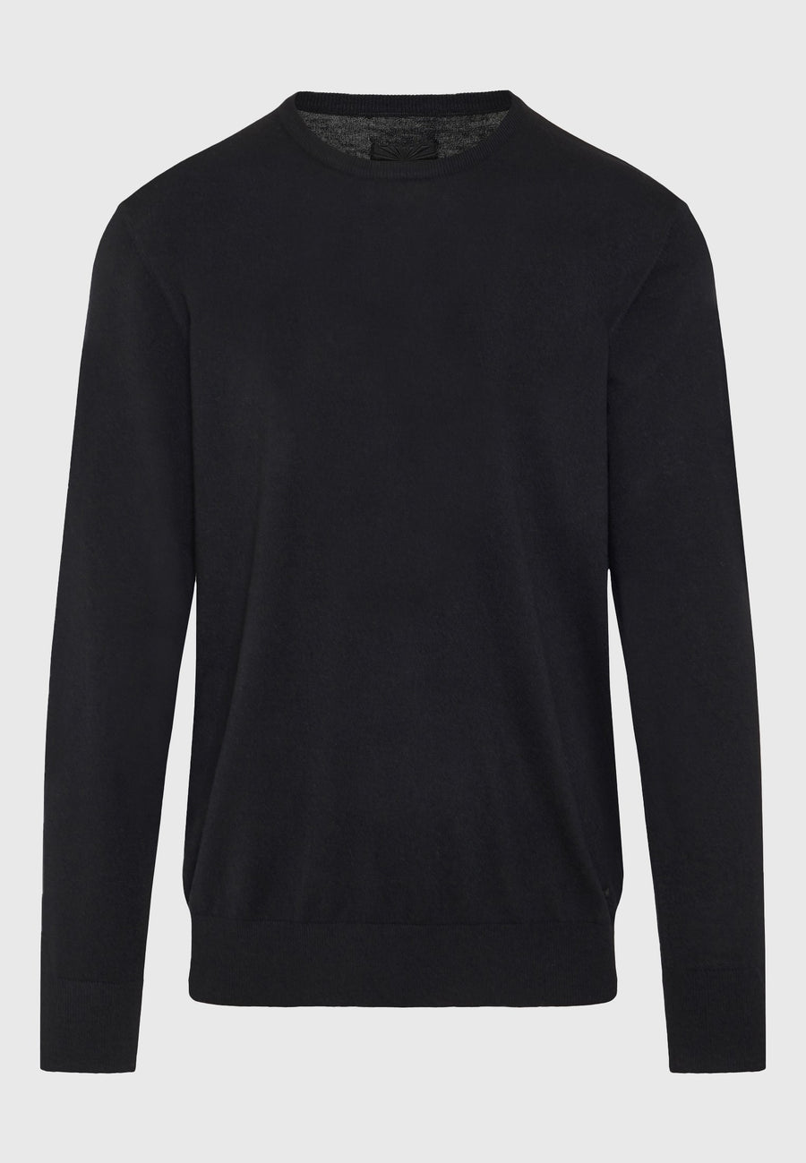 Pulover bărbătesc cu croială regulată, tricotat melanj