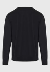 Pulover bărbătesc cu croială regulată, tricotat melanj