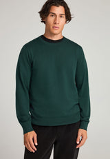 Pulover bărbătesc cu croială regulată, tricotat melanj