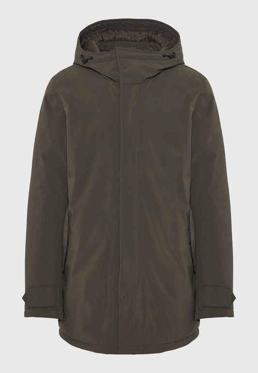 Parka confortabilă cu căptușeală și glugă