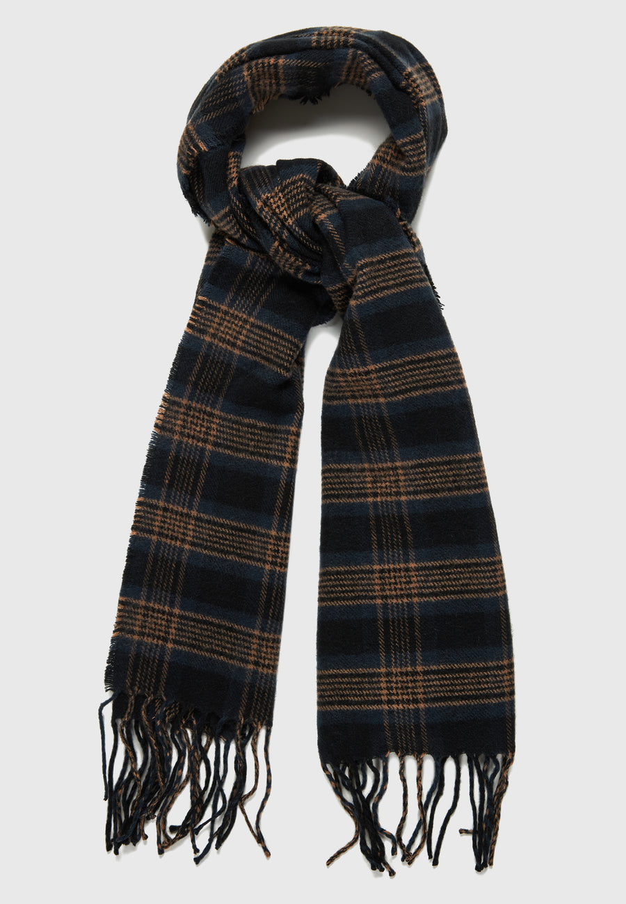 Eșarfă în carouri pentru bărbați