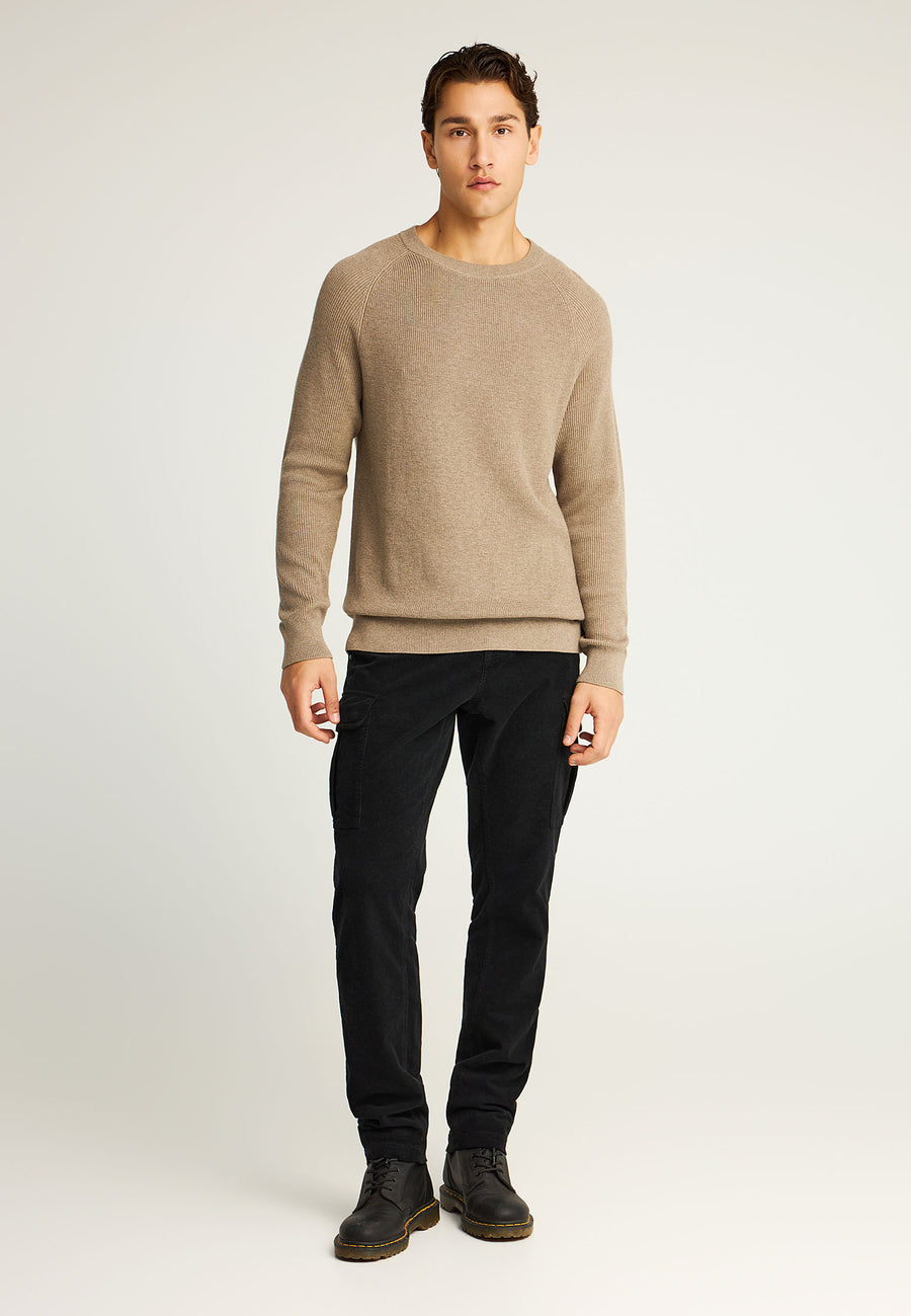 Pulover bărbătesc din bumbac melanj