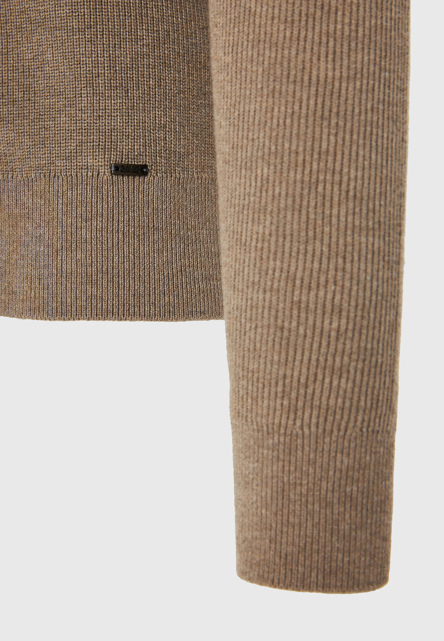 Pulover bărbătesc din bumbac melanj