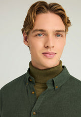 Cămașă oxford bărbătească cu guler cu nasturi - The Essentials