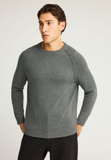 Pulover bărbătesc cu guler rotund