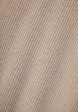 Pulover tricotat cu guler rotund pentru bărbați