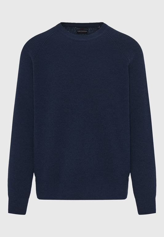 Pulover tricotat cu guler rotund pentru bărbați