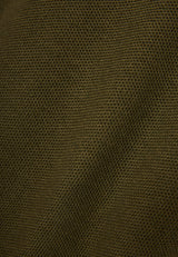 Hanorac bărbătesc cu guler rotund și finisaj striat