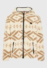 Hanorac supradimensionat din fleece cu fermoar și buzunare