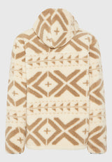 Hanorac supradimensionat din fleece cu fermoar și buzunare