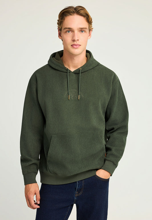 Hanorac supradimensionat pentru bărbați cu imprimeu pe piept