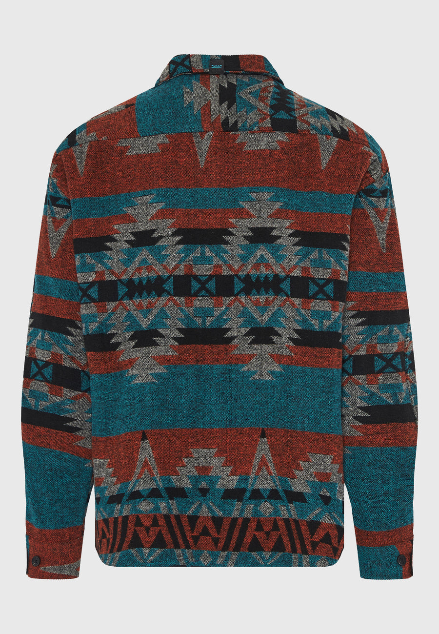 Cămașă casual bărbătească cu model etnic