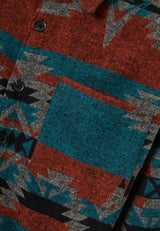 Cămașă casual bărbătească cu model etnic