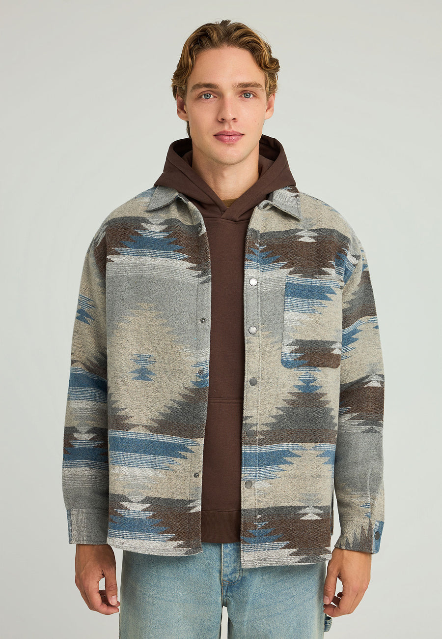 Cămașă casual bărbătească cu model