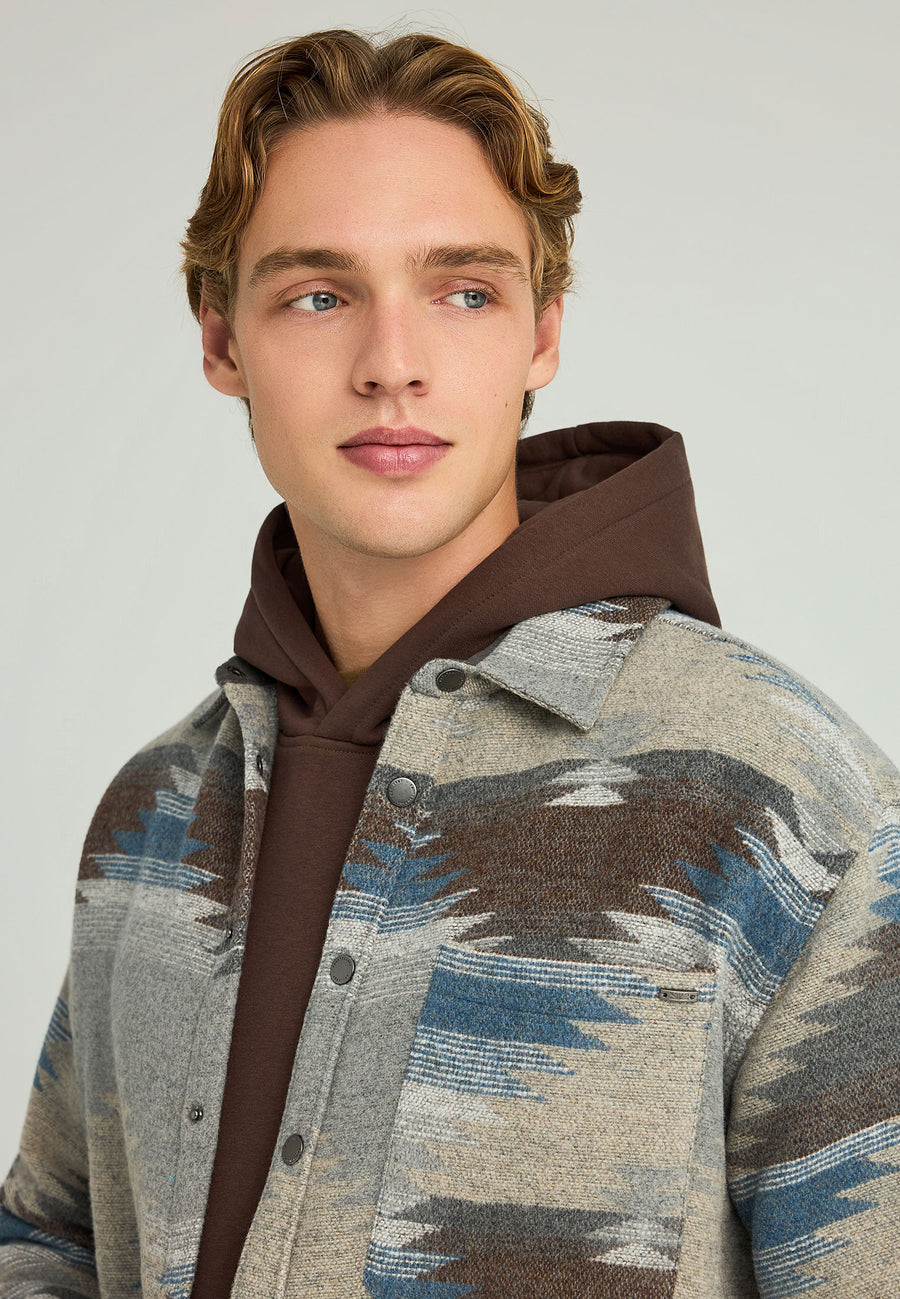 Cămașă casual bărbătească cu model