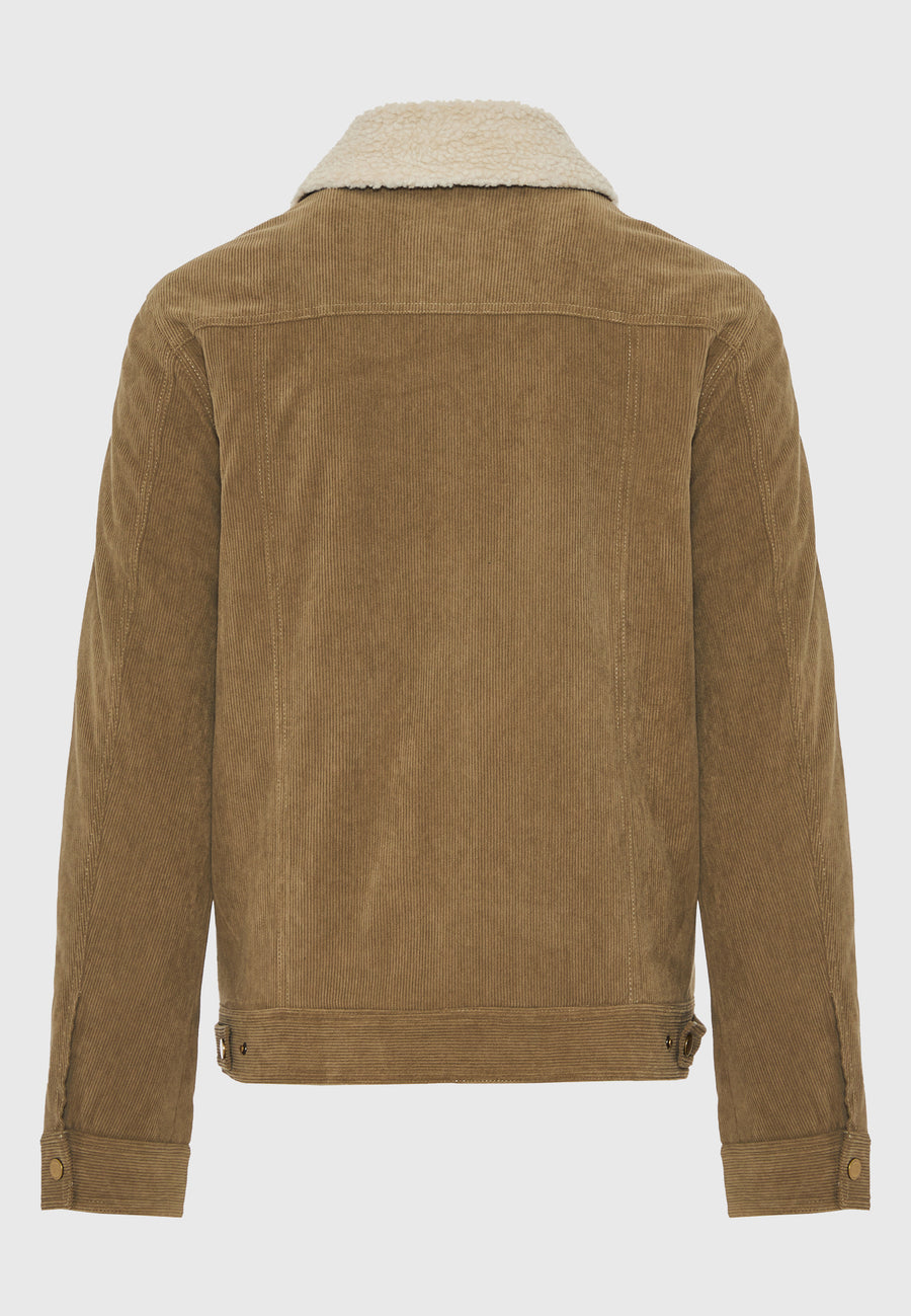 Jachetă casual bărbătească cu guler și căptușeală interioară